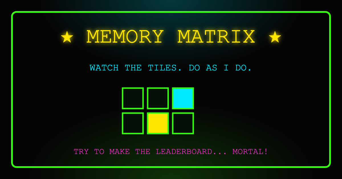 Memory Matrix title card